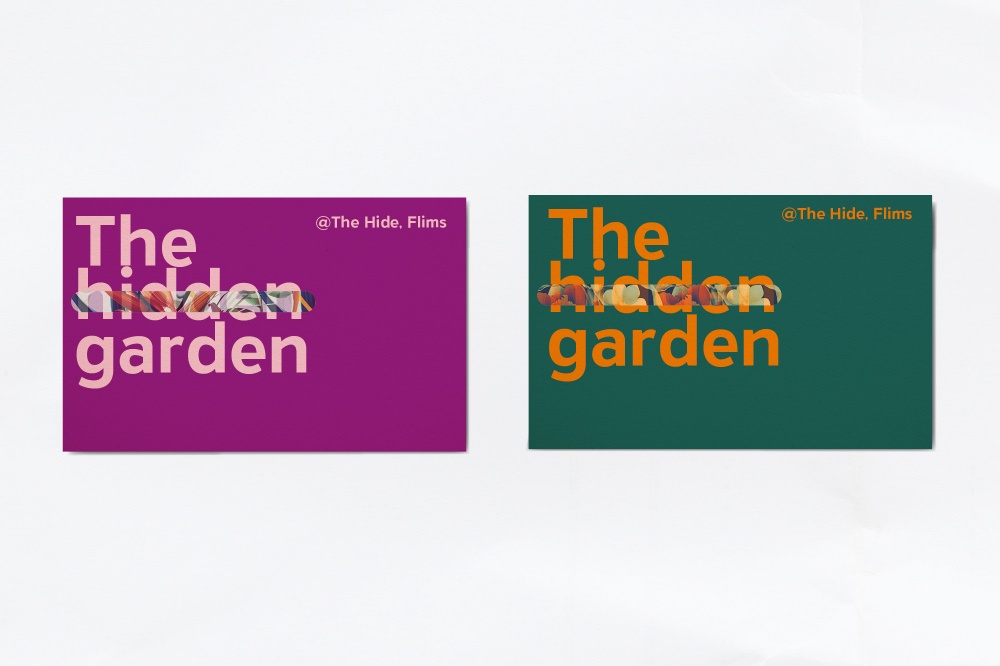 The Hide Flims Poster Plakat Branding Corporate Design Hidden Garden Grafik Editorial Social Media Online Crossmedia