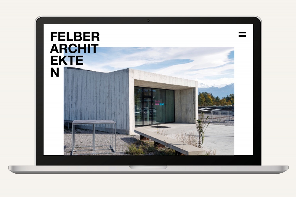 Felber Architekten Website Branding Art Direction