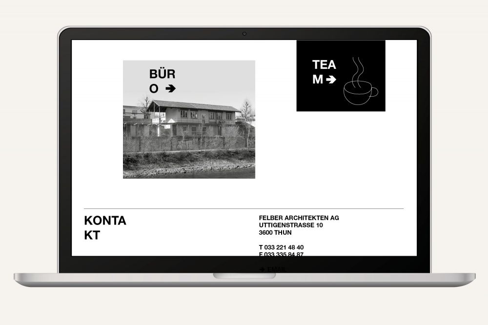 Felber Architekten Website Branding Art Direction